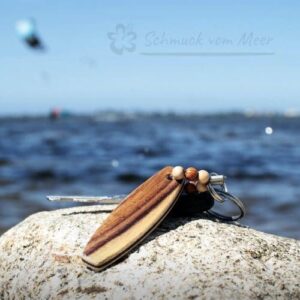 Schlüsselanhänger kite und Surfboard 11 Schlüsselanhänger Kite Furnier Palisander
