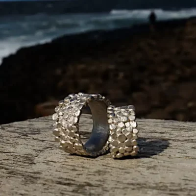 Ringe Giant Causeway silber